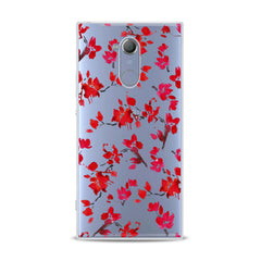 Lex Altern TPU Silicone Sony Xperia Case Watercolor Red Blossom