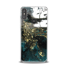 Lex Altern TPU Silicone Motorola Case Green Acrylic Art