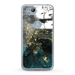 Lex Altern TPU Silicone Google Pixel Case Green Acrylic Art