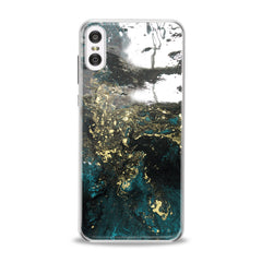 Lex Altern TPU Silicone Motorola Case Green Acrylic Art