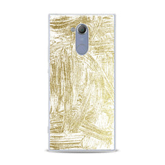 Lex Altern TPU Silicone Sony Xperia Case Golden Paint Art