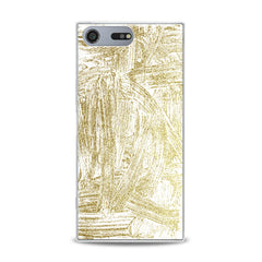 Lex Altern TPU Silicone Sony Xperia Case Golden Paint Art