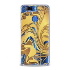 Lex Altern TPU Silicone Lenovo Case Golden Abstract Paint