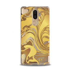 Lex Altern TPU Silicone Lenovo Case Golden Abstract Paint