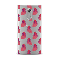 Lex Altern TPU Silicone Sony Xperia Case Red Heart Pattern