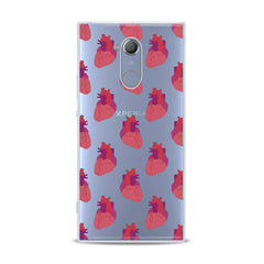 Lex Altern TPU Silicone Sony Xperia Case Red Heart Pattern