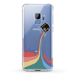 Lex Altern TPU Silicone Samsung Galaxy Case Rainbow Paint