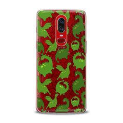 Lex Altern TPU Silicone OnePlus Case Kawaii Green Dinosaurs