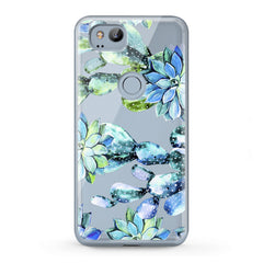 Lex Altern TPU Silicone Google Pixel Case Cactus Watercolor