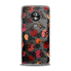 Lex Altern TPU Silicone Motorola Case Black Graphic Bee