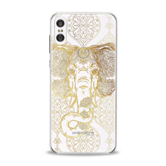 Lex Altern TPU Silicone Motorola Case Gold Indian Elephant