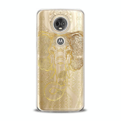 Lex Altern TPU Silicone Motorola Case Gold Indian Elephant