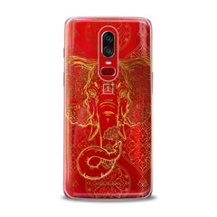 Lex Altern TPU Silicone OnePlus Case Gold Indian Elephant