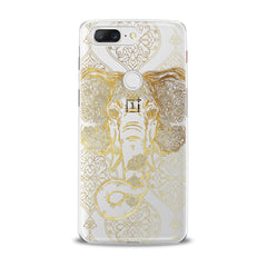 Lex Altern TPU Silicone OnePlus Case Gold Indian Elephant