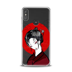 Lex Altern TPU Silicone Motorola Case Traditional Japan Lady