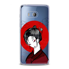 Lex Altern TPU Silicone HTC Case Traditional Japan Lady