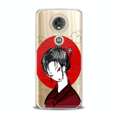 Lex Altern TPU Silicone Motorola Case Traditional Japan Lady