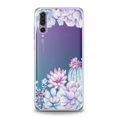 Lex Altern TPU Silicone Huawei Honor Case Purple Succulent