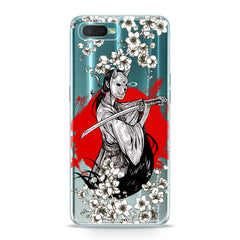 Lex Altern TPU Silicone Oppo Case Japan Cat Samurai