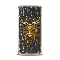 Lex Altern TPU Silicone Motorola Case Golden Mask