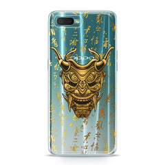 Lex Altern TPU Silicone Oppo Case Golden Mask