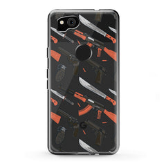 Lex Altern TPU Silicone Google Pixel Case Weapons Print