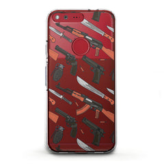 Lex Altern TPU Silicone Google Pixel Case Weapons Print