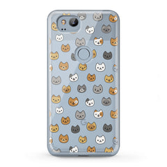 Lex Altern TPU Silicone Google Pixel Case Cats Pattern