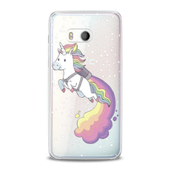 Lex Altern TPU Silicone HTC Case Flying Unicorn Print