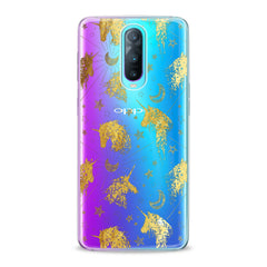 Lex Altern TPU Silicone Oppo Case Golden Unicron Art