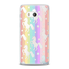 Lex Altern TPU Silicone HTC Case Iridescent Unicorn Pattern