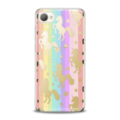 Lex Altern TPU Silicone HTC Case Iridescent Unicorn Pattern