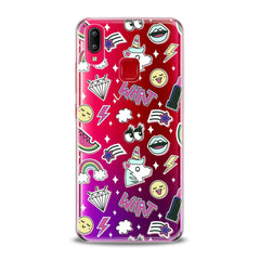 Lex Altern TPU Silicone VIVO Case Unicorn Stickers