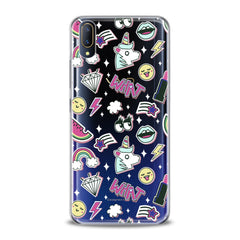 Lex Altern TPU Silicone VIVO Case Unicorn Stickers