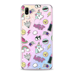 Lex Altern Unicorn Stickers Vivo Case