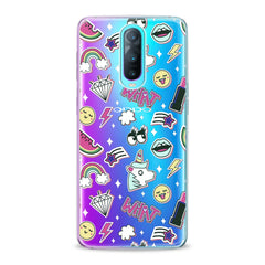 Lex Altern Unicorn Stickers Oppo Case