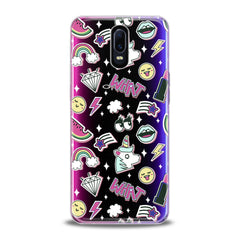 Lex Altern TPU Silicone Oppo Case Unicorn Stickers