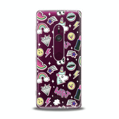 Lex Altern TPU Silicone Sony Xperia Case Unicorn Stickers