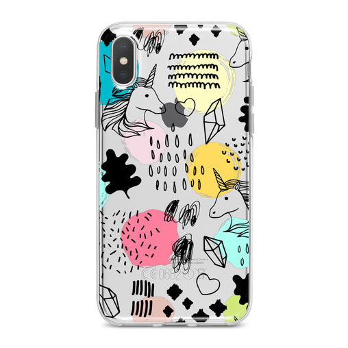 Lex Altern Drawing Unicorn Art Phone Case for your iPhone & Android phone.