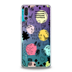 Lex Altern Drawing Unicorn Art Huawei Honor Case