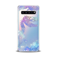 Lex Altern TPU Silicone Samsung Galaxy Case Purple Dinosaur