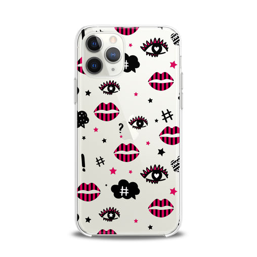 Lex Altern TPU Silicone iPhone Case Pink Lips Pattern