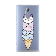 Lex Altern TPU Silicone Sony Xperia Case Cat Ice-Cream