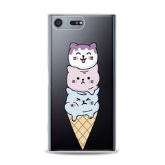 Lex Altern TPU Silicone Sony Xperia Case Cat Ice-Cream