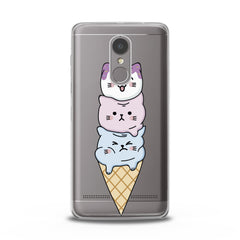 Lex Altern TPU Silicone Lenovo Case Cat Ice-Cream