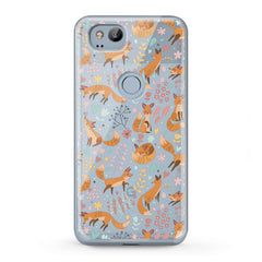 Lex Altern TPU Silicone Google Pixel Case Fox Wildflower