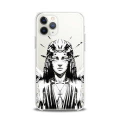 Lex Altern TPU Silicone iPhone Case Black Graphic Lady