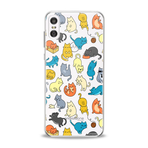 Lex Altern Colorful Cats Motorola Case