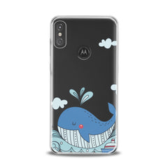 Lex Altern TPU Silicone Motorola Case Blue Whale