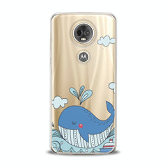 Lex Altern TPU Silicone Motorola Case Blue Whale